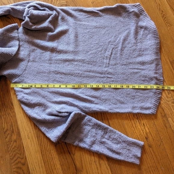 Rachel Zoe Small Blue Gray Pullover Cowl Neck Sweater - Picture 8 of 8